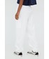 Spodnie Champion spodnie bawełniane 115340 damskie kolor biały gładkie