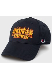 Czapka czapka xStranger Things kolor granatowy z nadrukiem - Answear.com Champion