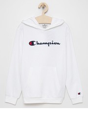 Bluza bluza dziecięca kolor biały z kapturem gładka - Answear.com Champion