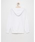 Bluza Champion bluza dziecięca kolor biały z kapturem gładka