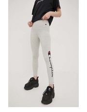 Legginsy legginsy damskie kolor szary z nadrukiem - Answear.com Champion