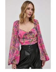 Bluzka Bluzka damska kolor różowy w kwiaty - Answear.com For Love & Lemons