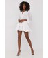 Sukienka Bardot sukienka kolor biały mini rozkloszowana