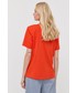 Bluzka Gestuz t-shirt bawełniany kolor czerwony