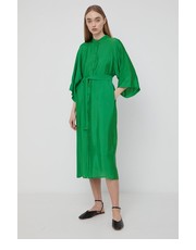Sukienka sukienka LuellaGZ kolor zielony midi oversize - Answear.com Gestuz