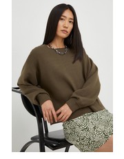 Sweter sweter damski kolor zielony lekki - Answear.com Gestuz