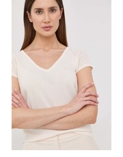 Bluzka bluzka damska kolor beżowy gładka - Answear.com Morgan
