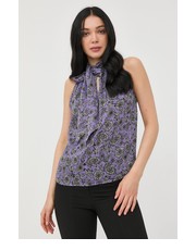 Bluzka bluzka damska kolor fioletowy wzorzysta - Answear.com Morgan