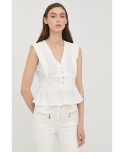 Bluzka bluzka damska kolor biały gładka - Answear.com Morgan