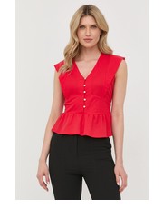 Bluzka bluzka damska kolor czerwony gładka - Answear.com Morgan