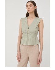 Bluzka bluzka damska kolor zielony gładka - Answear.com Morgan