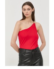 Bluzka top damska kolor czerwony - Answear.com Morgan