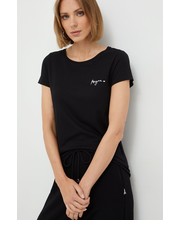 Bluzka t-shirt damski kolor czarny - Answear.com Morgan