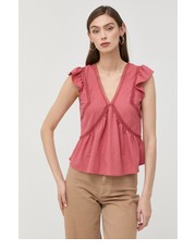 Bluzka bluzka damska kolor różowy gładka - Answear.com Morgan