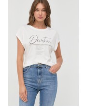 Bluzka t-shirt damski kolor biały - Answear.com Morgan