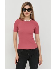 Bluzka t-shirt damska kolor różowy - Answear.com Morgan