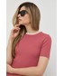 Bluzka Morgan t-shirt damska kolor różowy