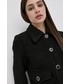 Kurtka Morgan kurtka z domieszką wełny kolor czarny przejściowa