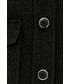Kurtka Morgan kurtka z domieszką wełny kolor czarny przejściowa