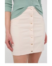 Spódnica spódnica kolor beżowy mini prosta - Answear.com Morgan