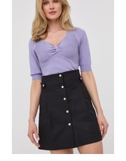 Spódnica spódnica kolor czarny mini rozkloszowana - Answear.com Morgan