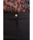 Spodnie Morgan spodnie damskie kolor czarny proste medium waist