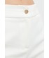 Spodnie Morgan spodnie damskie kolor biały proste medium waist