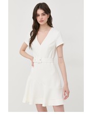 Sukienka sukienka kolor biały mini rozkloszowana - Answear.com Morgan