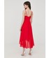 Sukienka Morgan sukienka kolor czerwony midi rozkloszowana