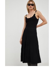 Sukienka sukienka kolor czarny maxi rozkloszowana - Answear.com Morgan