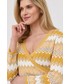 Sweter Morgan sweter damski kolor żółty lekki
