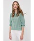 Sweter Morgan sweter bawełniany damski kolor zielony lekki