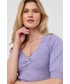 Sweter Morgan sweter damski kolor fioletowy lekki