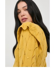 Sweter sweter bawełniany damski kolor żółty lekki - Answear.com Morgan