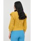 Sweter Morgan sweter bawełniany damski kolor żółty lekki