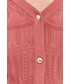 Sweter Morgan kardigan damski kolor różowy lekki