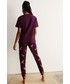Piżama Undiz spodnie piżamowe damskie kolor fioletowy