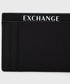 Portfel Armani Exchange - Etui na karty skórzane
