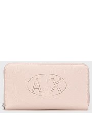 Portfel portfel damski kolor różowy - Answear.com Armani Exchange