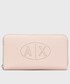 Portfel Armani Exchange portfel damski kolor różowy
