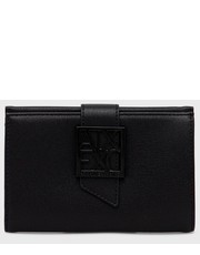 Portfel portfel damski kolor czarny - Answear.com Armani Exchange