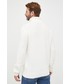 Sweter męski Armani Exchange sweter z domieszką lnu męski kolor biały lekki z golferm