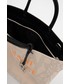 Shopper bag Armani Exchange torebka kolor beżowy