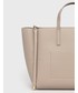 Shopper bag Armani Exchange torebka kolor beżowy