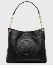 Shopper bag torebka kolor czarny - Answear.com Armani Exchange