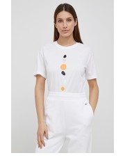 Bluzka T-shirt bawełniany kolor biały - Answear.com Armani Exchange