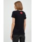 Bluzka Armani Exchange t-shirt bawełniany kolor czarny