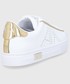 Sneakersy Armani Exchange buty skórzane kolor biały