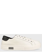 Sneakersy sneakersy skórzane kolor biały - Answear.com Armani Exchange