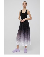 Spódnica spódnica kolor czarny midi rozkloszowana - Answear.com Armani Exchange
